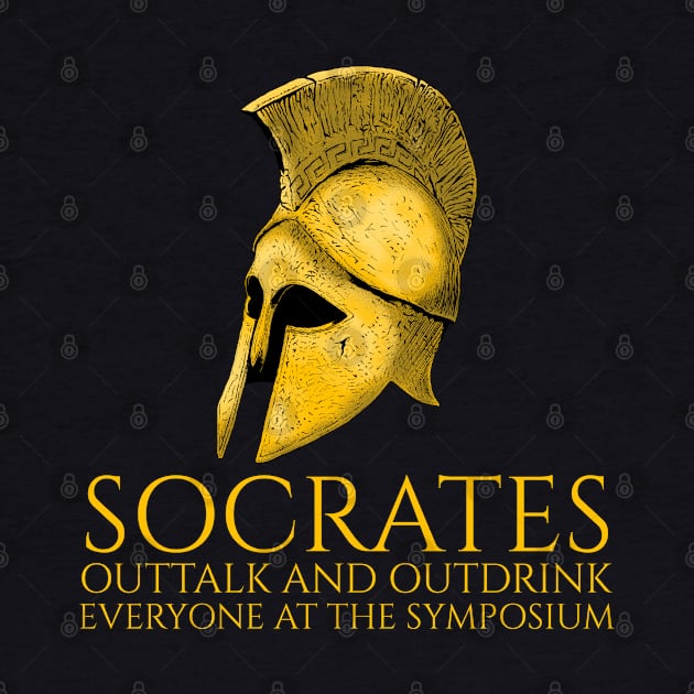 Ancient Greek Philosopher - Socrates At The Symposium by Styr Designs